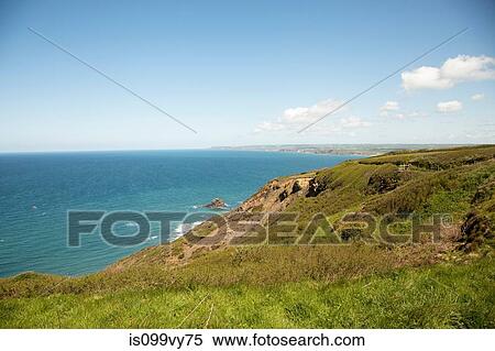 Coastal scene, Cornwall, England, United Kingdom View Large Photo Image Stock Photography - Coastal scene, Cornwall, England, United Kingdom. Fotosearch