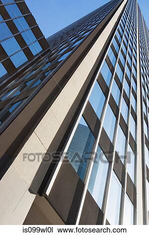Stock Image - Low angle view of office building. Fotosearch