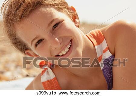 Portrait of a girl outdoors View Large Photo Image Stock Photography - Portrait of a girl outdoors. Fotosearch