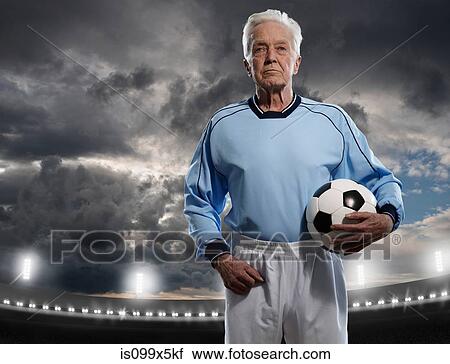 Portrait of a senior male footballer View Large Photo Image Stock Image - Portrait of a senior male footballer. Fotosearch