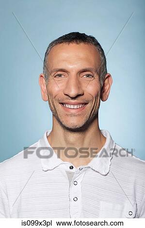 Portrait of man smiling View Large Photo Image Stock Image - Portrait of man smiling. Fotosearch