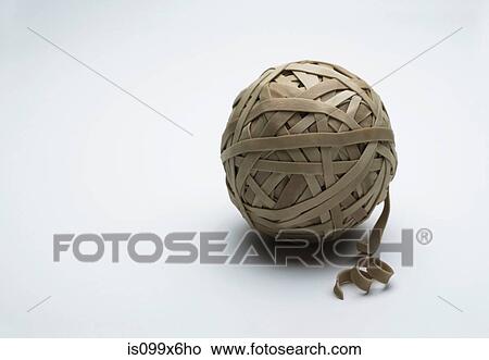 Picture - Rubber band ball. Fotosearch