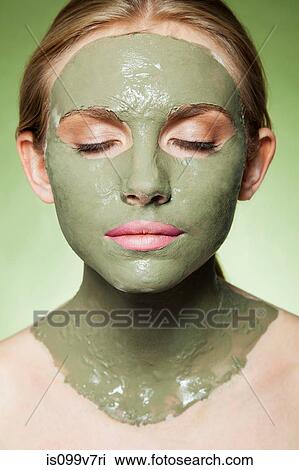 Woman with face mask View Large Photo Image Stock Image - Woman with face mask. Fotosearch