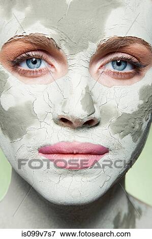 Woman with face mask View Large Photo Image Stock Photo - Woman with face mask. Fotosearch