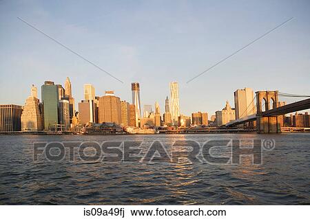 Bridge and city skyline View Large Photo Image Stock Image - Bridge and city skyline. Fotosearch