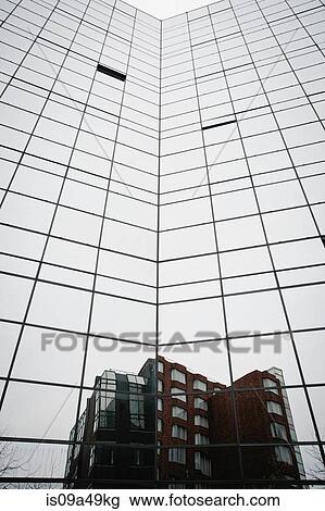 Building reflected in glass windows View Large Photo Image Stock Image - Building reflected in glass windows. Fotosearch