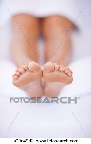 Close up of woman's feet View Large Photo Image Stock Image - Close up of woman's feet. Fotosearch