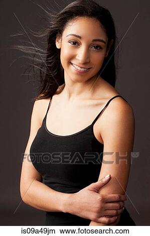 Close up of woman's smiling face View Large Photo Image Picture - Close up of woman's smiling face. Fotosearch