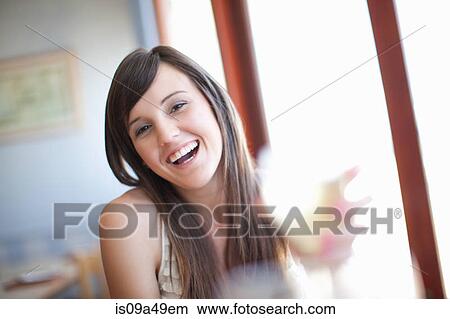Woman having wine in restaurant View Large Photo Image Picture - Woman having wine in restaurant. Fotosearch