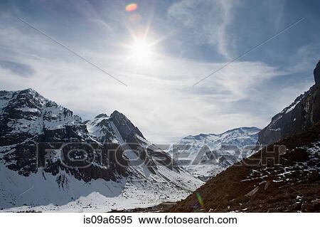 Aerial view of snowy mountains View Large Photo Image Stock Photography - Aerial view of snowy mountains. Fotosearch