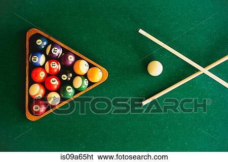Balls arranged on pool table View Large Photo Image Stock Photograph - Balls arranged on pool table. Fotosearch