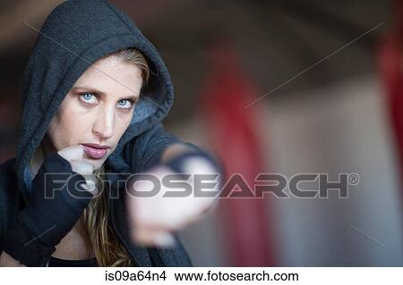 Picture - Boxer training in gym. Fotosearch