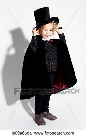 Boy wearing magician costume View Large Photo Image Stock Image - Boy wearing magician costume. Fotosearch