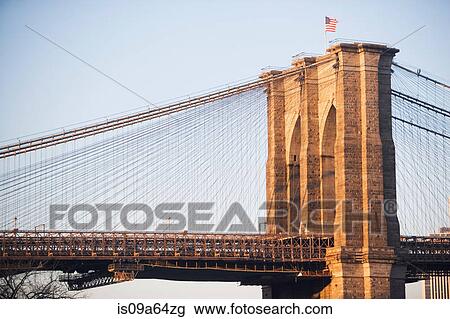Stock Image - Brooklyn Bridge in New York City. Fotosearch