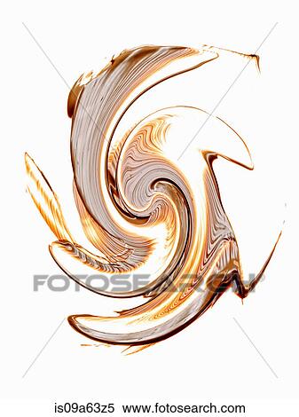 Stock Photography - Brown and white marbled shape. Fotosearch