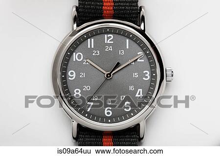 Close up of analog watch View Large Photo Image Stock Photograph - Close up of analog watch. Fotosearch