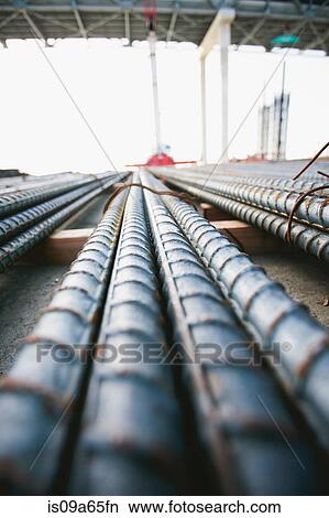 Picture - Close up of pipes at construction site. Fotosearch
