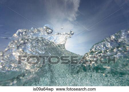Crashing wave viewed underwater View Large Photo Image Stock Photography - Crashing wave viewed underwater. Fotosearch