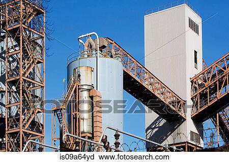 Factory infrastructure and silo View Large Photo Image Stock Image - Factory infrastructure and silo. Fotosearch