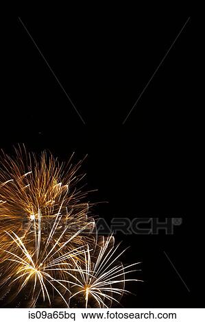 Stock Photography - Fireworks exploding in sky. Fotosearch