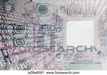 Illustration of microchip and binary View Large Photo Image Stock Image - Illustration of microchip and binary. Fotosearch