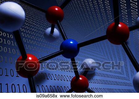 Illustration of molecules and binary View Large Photo Image Stock Photo - Illustration of molecules and binary. Fotosearch