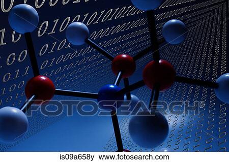 Illustration of molecules and binary View Large Photo Image Stock Photo - Illustration of molecules and binary. Fotosearch
