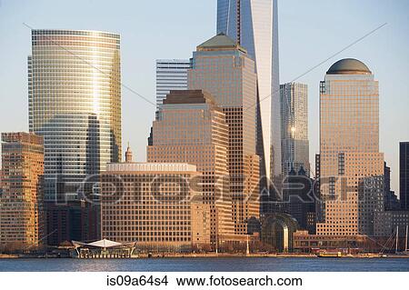 New York City skyline and water View Large Photo Image Picture - New York City skyline and water. Fotosearch