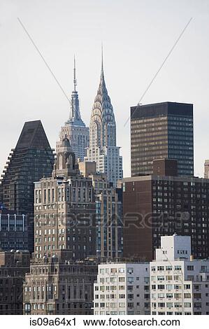 Stock Image - New York City skyscrapers. Fotosearch
