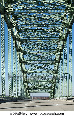 Steel structure of bridge View Large Photo Image Stock Photo - Steel structure of bridge. Fotosearch