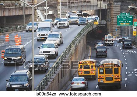 Stock Photo - Traffic on New York City street. Fotosearch