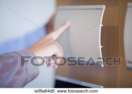 Woman touching blank screen View Large Photo Image Stock Photography - Woman touching blank screen. Fotosearch