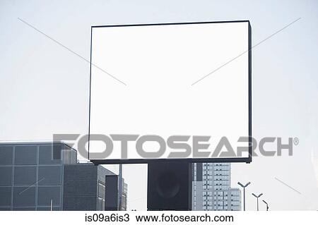 Blank billboard in city center View Large Photo Image Stock Image - Blank billboard in city center. Fotosearch