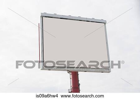 Blank billboard in cloudy sky View Large Photo Image Picture - Blank billboard in cloudy sky. Fotosearch