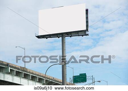 Blank billboard over freeway View Large Photo Image Stock Image - Blank billboard over freeway. Fotosearch