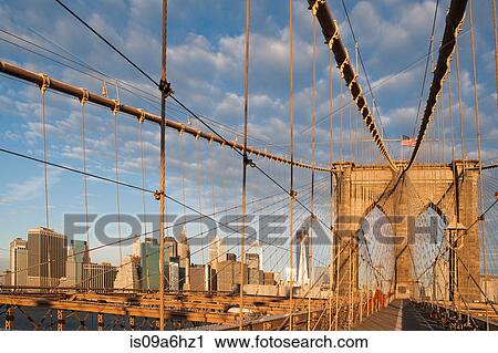 Brooklyn Bridge and city skyline View Large Photo Image Stock Image - Brooklyn Bridge and city skyline. Fotosearch