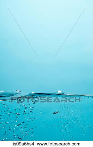 Picture - Bubbles floating in water. Fotosearch