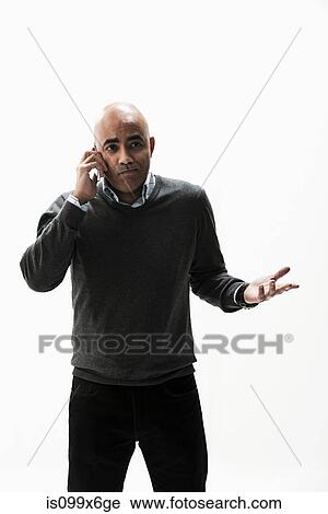 Stock Image - Businessman on the phone. Fotosearch