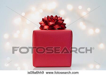Stock Photo - Christmas gift on counter. Fotosearch