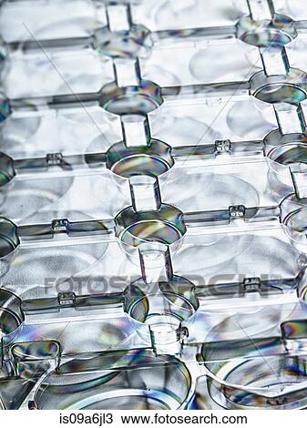 Stock Image - Close up of empty tray. Fotosearch