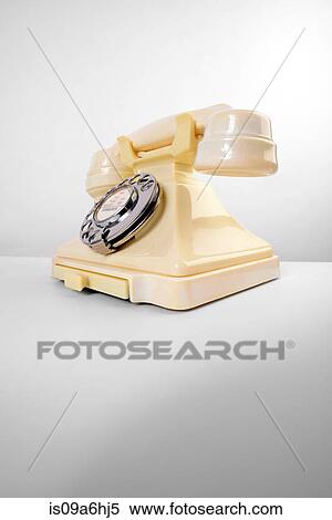 Stock Photography - Close up of vintage telephone. Fotosearch
