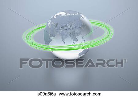Colorful rings around silver globe View Large Photo Image Stock Photograph - Colorful rings around silver globe. Fotosearch