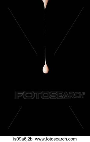 Stock Image - Drop of pink paint. Fotosearch