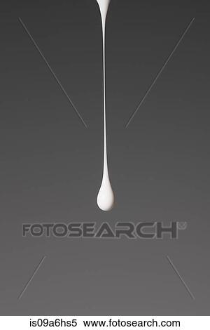 Stock Photography - Drop of white paint. Fotosearch