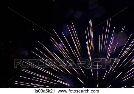 Fireworks exploding in night sky View Large Photo Image Stock Image - Fireworks exploding in night sky. Fotosearch
