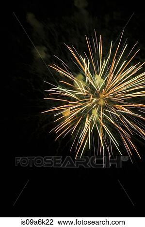 Fireworks exploding in night sky View Large Photo Image Stock Image - Fireworks exploding in night sky. Fotosearch