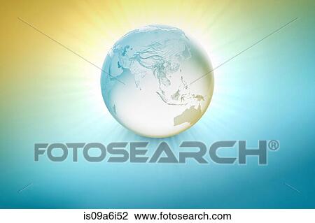Illustration of glowing globe View Large Photo Image Stock Image - Illustration of glowing globe. Fotosearch