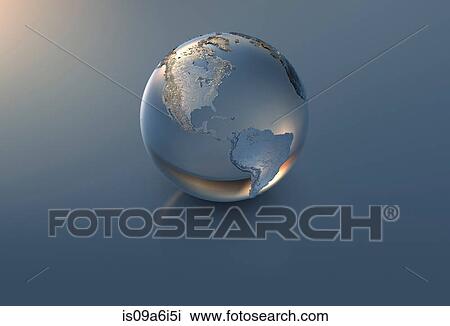 Illustration of silver globe View Large Photo Image Stock Image - Illustration of silver globe. Fotosearch