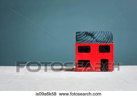 Model house on counter View Large Photo Image Stock Photo - Model house on counter. Fotosearch