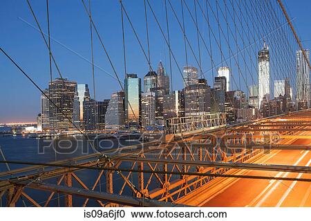 New York City bridge and skyline View Large Photo Image Stock Image - New York City bridge and skyline. Fotosearch